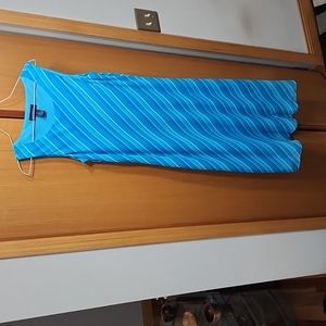 Women's blue maxi dress